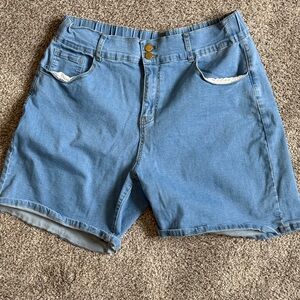 Blue Denim Shorts